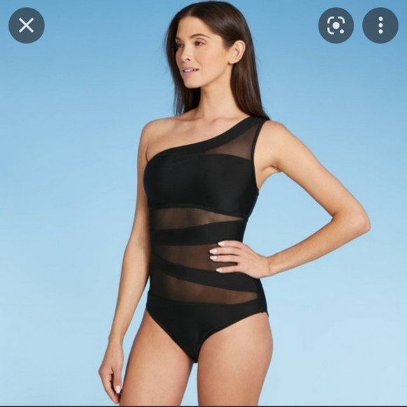 NWT Shade and Shore Black Small One Piece - Picture 1 of 7